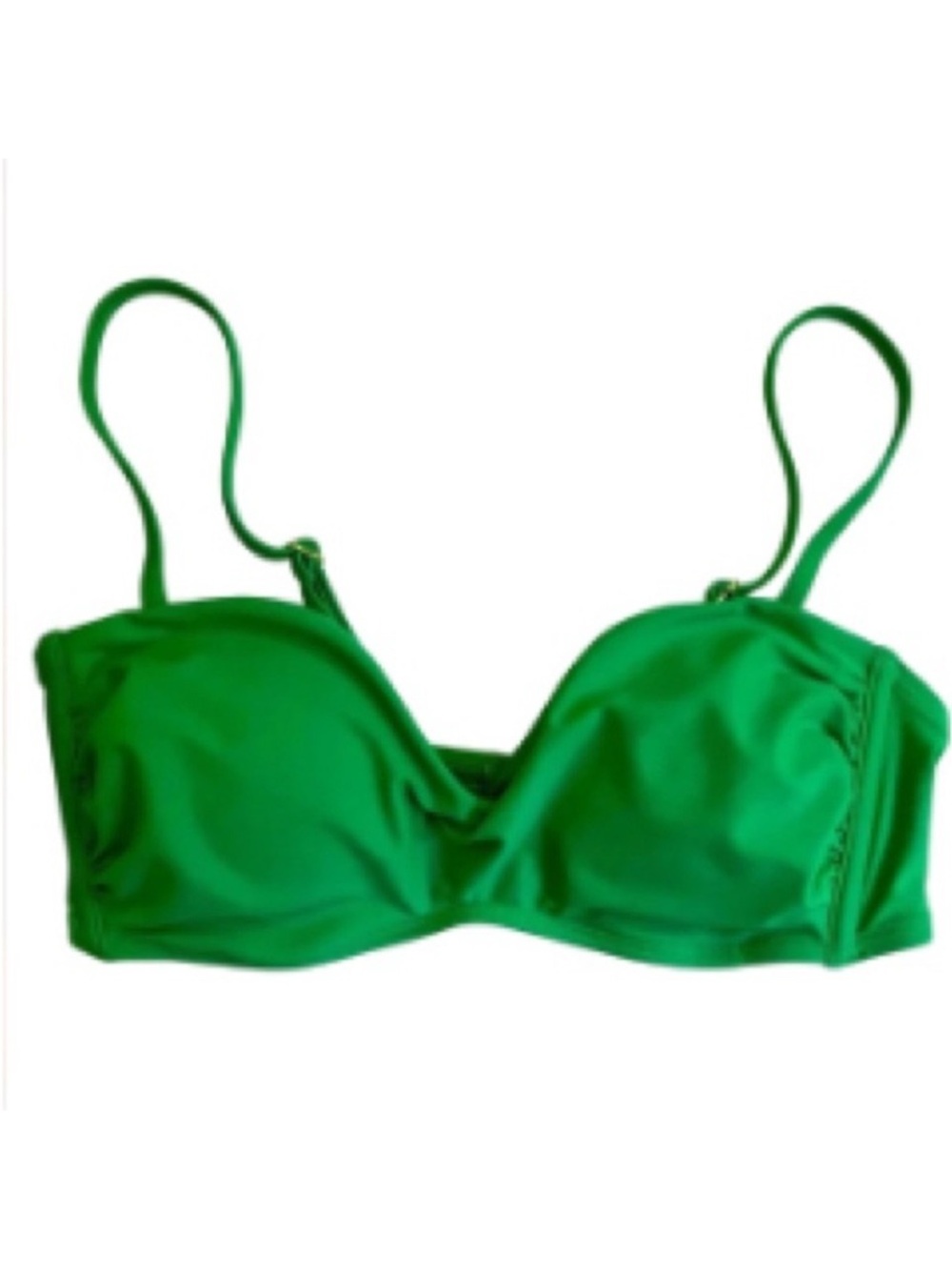 Wild Fable Green Padded Bralette Bikini Top Womens Medium NWT Ruched Swim